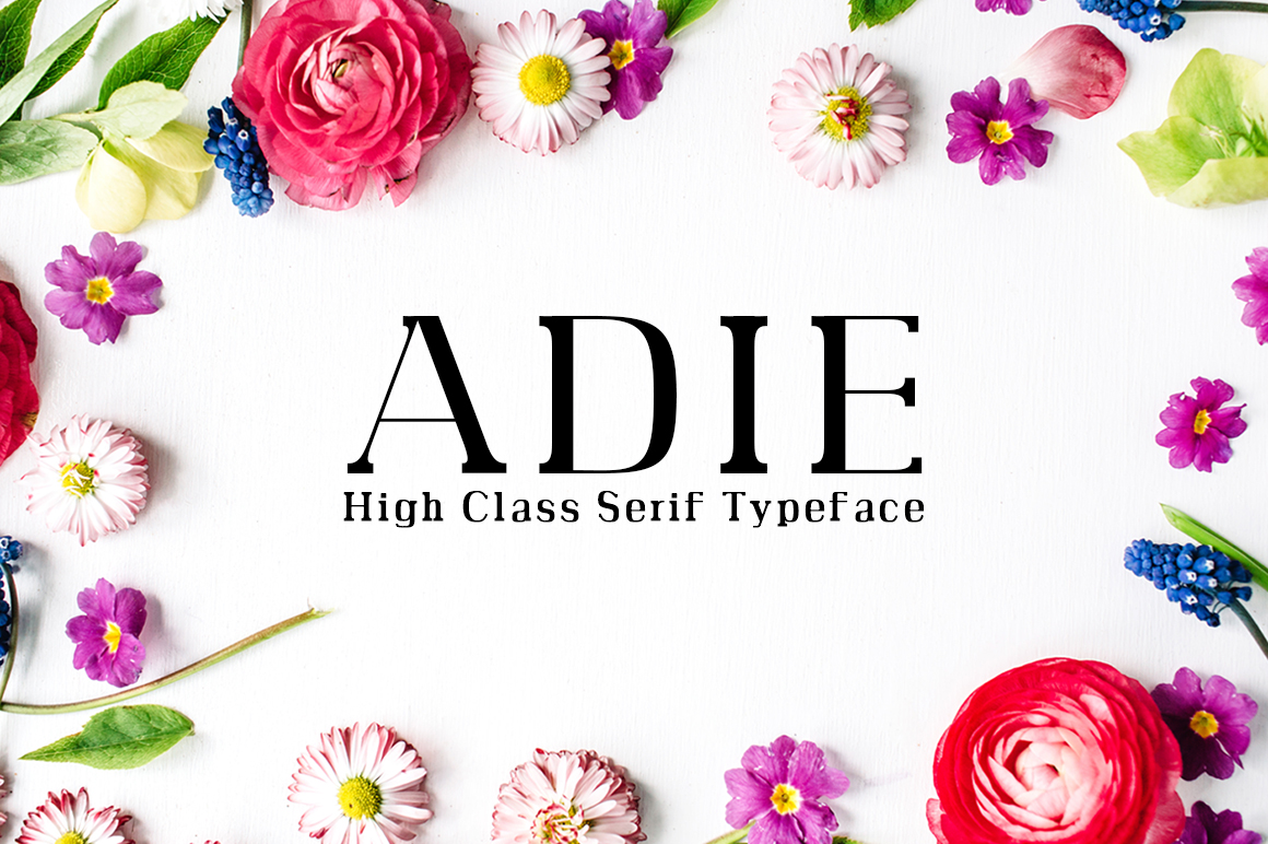 Adie High Class Serif Font Family: Strategic Value in Typeface Selection