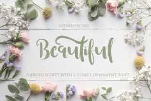 Beautiful: A Modern Brush Font with Character and Versatility