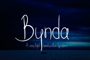 Bynda: A Light Handwritten Typeface for Delicate Design