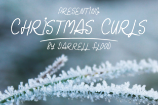 Christmas Curls: A Handwritten Script Font for Holiday Designs