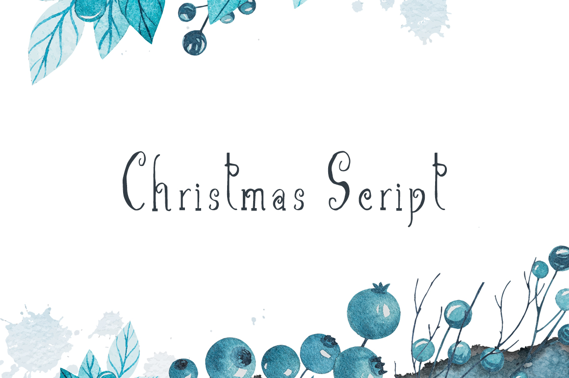 Christmas Script: A Handmade Font with Festive Restraint for Year-Round Use