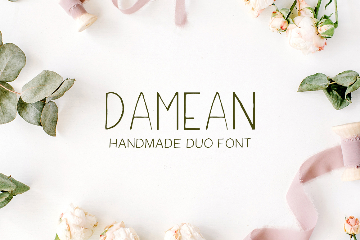 Damean Handmade Duo: Organic Warmth in Modern Typography