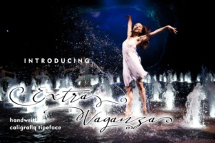 Extra Vaganza: A Decorative Floral Script Font for Creative Design