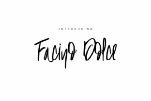 Facino Dolce: Bold Script Font with Luxe Appeal