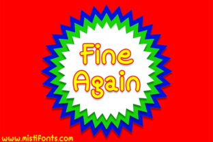 Fine Again: A Fun Comic Style Font for Creative Projects