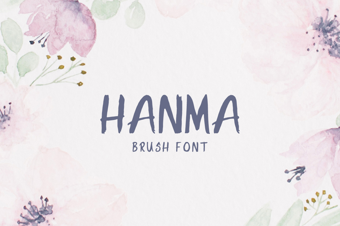Hanma: A Fresh Brush Font for Modern Displays