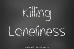 Killing Loneliness: A Chalky, Crayon-Inspired Font for Craft and Design Projects