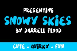 Snowy Skies: A Playful Bold Font for Casual Design Projects