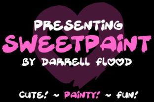 Sweetpaint: A Loose, Painted Display Font with Bold Brushstrokes