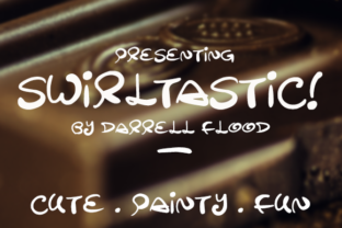 Swirltastic: A Hand-Drawn Display Font with Expressive Variable Line Widths